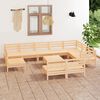 vidaXL Salon de jardin 11 pcs Bois de pin massif
