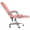 vidaXL Fauteuil de massage inclinable de bureau Rose Similicuir