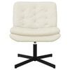 vidaXL Fauteuil relaxant pivotant Cr&egrave;me 63 x 75 x 76 cm Velours