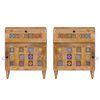 vidaXL Cabinet de chevet Naturel 50 x 33 x 60 cm Bois de mangue massif
