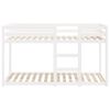vidaXL Lit superpos&eacute; sans matelas blanc 75x190 cm bois de pin massif