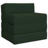 vidaXL Canap&eacute;-lit pliable Vert fonc&eacute; 200 x 70 x 10 cm Tissu