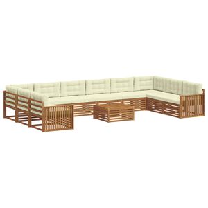 vidaXL Ensembles de canap&eacute;s 11 pc Naturel et Cr&egrave;me