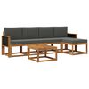 vidaXL Ensemble de canap&eacute;s d'ext&eacute;rieur 6 pc 5 place