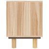 vidaXL Meuble TV Marron 80x30x40cm Bois de pin massif et rotin naturel