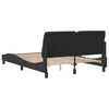 vidaXL Cadre de lit sans matelas noir 140x190 cm velours