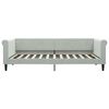 vidaXL Lit de jour avec matelas gris clair 90x200 cm velours