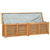 vidaXL Bo&icirc;te de rangement jardin et sac 200x50x55 cm bois massif teck