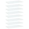 vidaXL Panneaux de biblioth&egrave;que 8 pcs blanc bois d&rsquo;ing&eacute;nierie