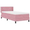vidaXL Lit &agrave; ressorts avec matelas Rose 190 x 90 cm Velours