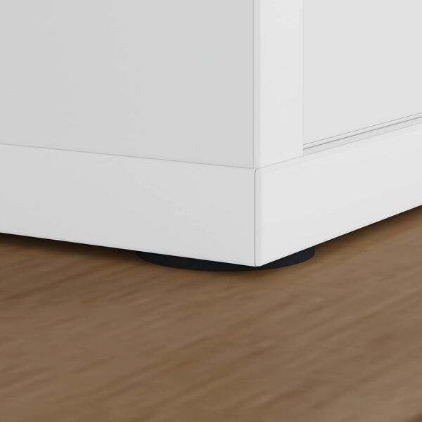 vidaXL Tapis de pieds de meubles 12 pcs Noir &Oslash; 30 x 2 mm EVA