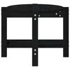 vidaXL Table basse Noir 87x48x35 cm Bois massif de pin