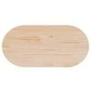 vidaXL Plateau de table 90x45x2,5 cm Bois massif Pin Ovale