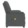 vidaXL Fauteuil de massage Gris foncé Tissu