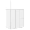 vidaXL Pare baignoire en L 70x120x137 cm 4 panneaux pliables