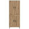 vidaXL Haut Armoire Montage mural Ch&ecirc;ne artisanal 69,5 x 34 x 180 cm