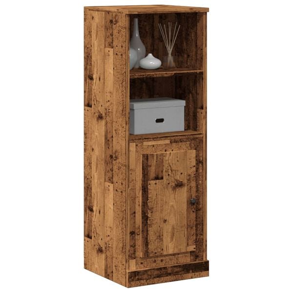 vidaXL Buffet haut vieux bois 36x35,5x103,5 cm bois d'ing&eacute;nierie