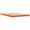 vidaXL Cadre de lit sans matelas cire marron 135x190cm bois pin massif