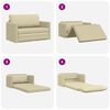 vidaXL Canap&eacute;-Lit 110cm Cr&egrave;me Simili cuir