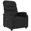 vidaXL Fauteuil &eacute;lectrique de massage Noir Similicuir