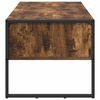 vidaXL Table basse Ch&ecirc;ne Fum&eacute; 100 x 46 x 40 cm Bois d'ing&eacute;nierie