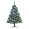 vidaXL Sapin de No&euml;l artificiel Vert 180 cm PVC, plastique et acier