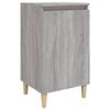 vidaXL Table de chevet sonoma gris 40x35x70 cm bois d'ing&eacute;nierie