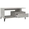 vidaXL Table basse Gris b&eacute;ton 90x49x45 cm Bois d'ing&eacute;nierie