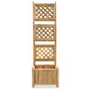 vidaXL Lit surélevé de jardin avec treillis Bambou 40 cm