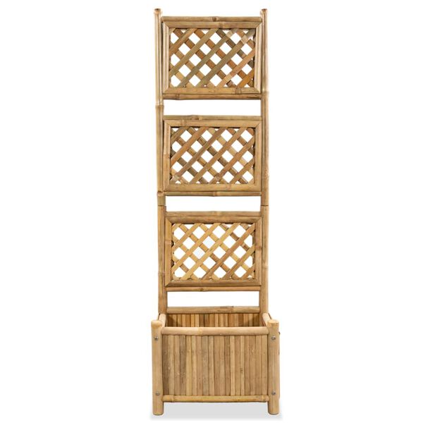vidaXL Lit surélevé de jardin avec treillis Bambou 40 cm