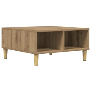 vidaXL Table basse ch&ecirc;ne artisanal 60x60x30 cm bois d'ing&eacute;nierie