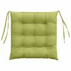 vidaXL Coussins de si&egrave;ge 4 pcs Vert clair 40 x 40 x 6 cm tissu