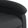 vidaXL Fauteuil de massage inclinable électrique noir cuir véritable
