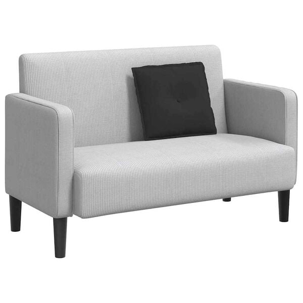 vidaXL Coussin de Dos Noir 50 x 45 cm Tissu en microfibre