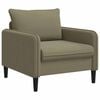vidaXL Fauteuil XL Kaki Velours