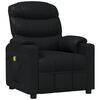 vidaXL Fauteuil de massage Noir Similicuir