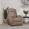 vidaXL Fauteuil de massage &eacute;lectrique Cappuccino Similicuir