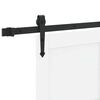 vidaXL Porte coulissante ORKDAL Blanc et Noir 73,5 x 211 cm Pin massif