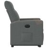 vidaXL Fauteuil inclinable &eacute;lectrique gris fonc&eacute; tissu