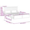 vidaXL Lit de Rangement Ch&ecirc;ne fum&eacute; 160 x 200 cm Bois d'ing&eacute;nierie