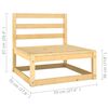 vidaXL Salon de jardin 2 pcs bois de pin massif