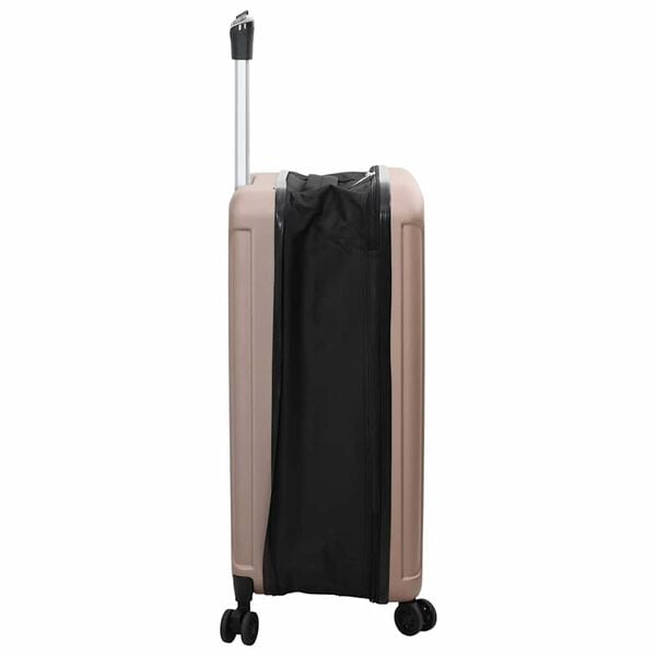 vidaXL Valise avec verrouillage dor&eacute; rose 43 x 27 x 66 cm Plastic ABS