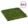 vidaXL Carreaux de gazon artificiel 11 pcs Vert 30x30 cm