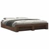 vidaXL Cadre de lit sans matelas ch&ecirc;ne marron 180x200 cm