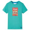 T-shirt pour enfants avec manches courtes menthe fonc&eacute; 92