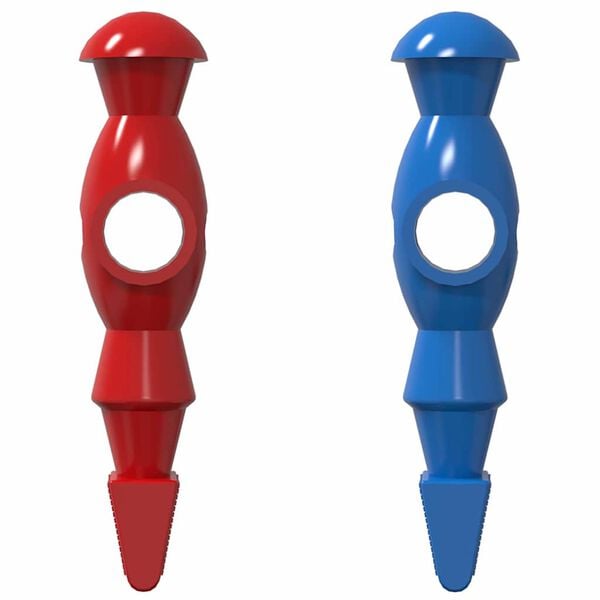 vidaXL Joueurs de table de football 22 pcs Bleu et Rouge