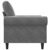 vidaXL Fauteuil Gris fonc&eacute; 60 cm Velours