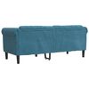 vidaXL Canap&eacute; &agrave; 2 places bleu velours