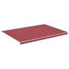 vidaXL Tissu de remplacement pour auvent bordeaux rouge 5x3,5 m polyester