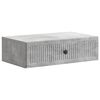 vidaXL Table d'appoint murale Gris b&eacute;ton 59 x 34,5 x 17 cm